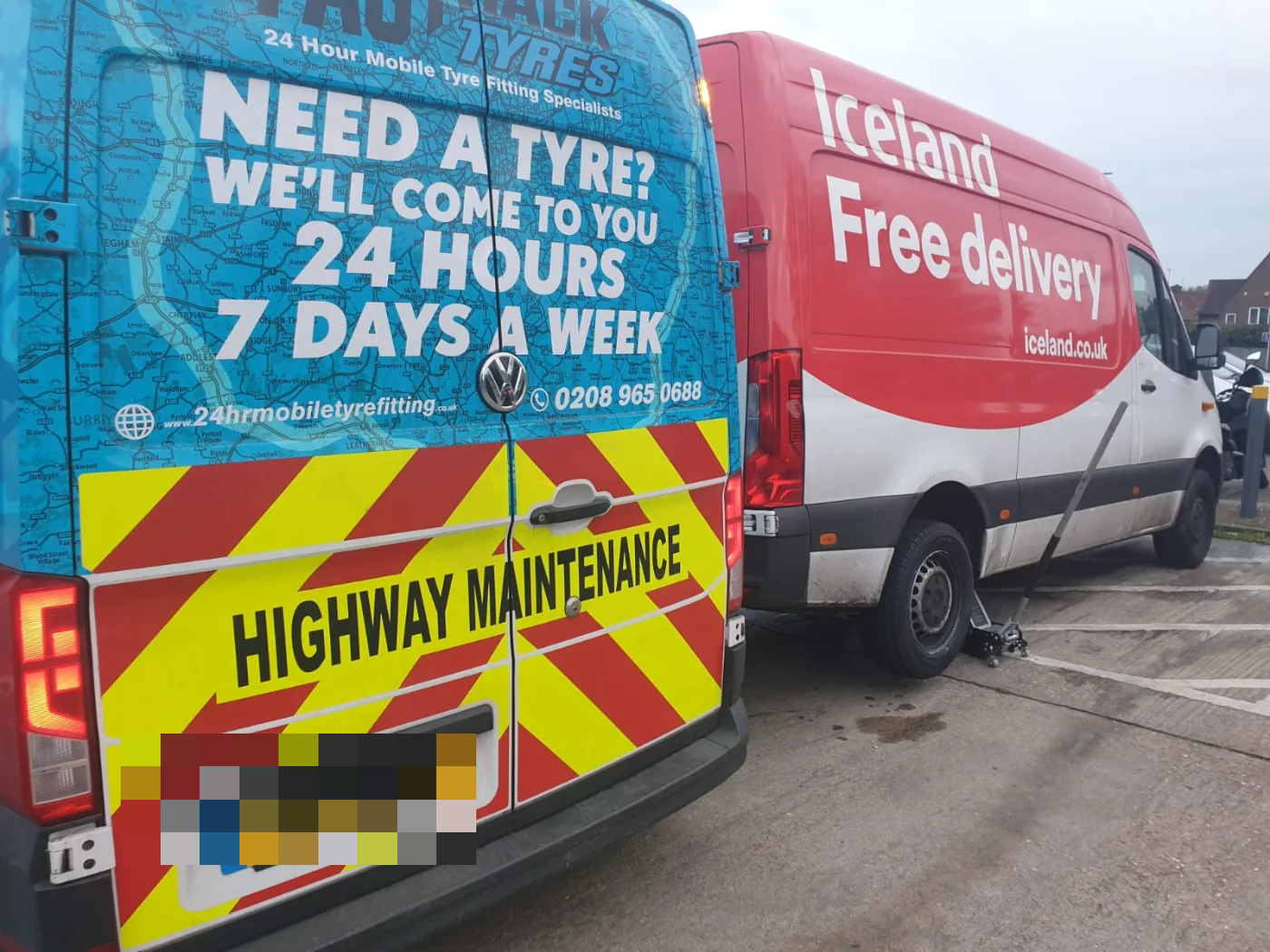 Van Tyres across Central London — Fastrack Tyres